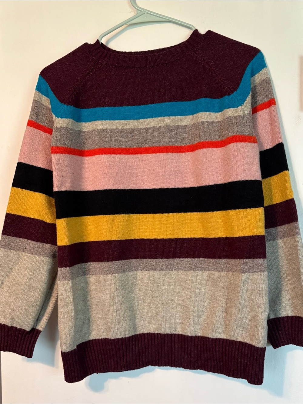 Promesa Striped Multicolor Crewneck Sweater - Women's size M/L